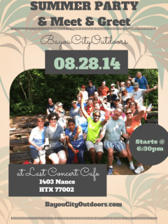 Bayou City Outdoors hosts "Summer Party and Meet & Greet"