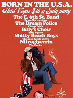 poster for Hotel Vegas Born in the USA show fourth of july 2014