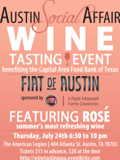 poster for Austin Social Affair summer wine tasting party