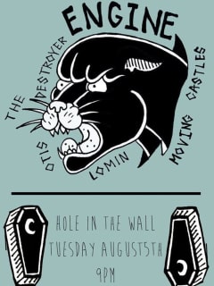 poster Otis the Destroyer at Hole in the Wall august 2014