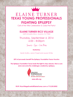 Texas Young Professionals Fighting Epilepsy "Call of the Wild" Celebration and Gala Pre-Party