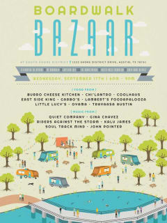 poster Boardwalk Bazaar at South Shore District 2014