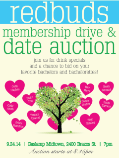 RedBuds Membership Drive & Date Auction benefiting Trees for Houston