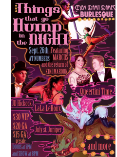 Dem Damn Dames presents "Things That Go Hump in the Night"