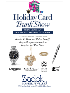 Holiday Shopping Card Trunk Show
