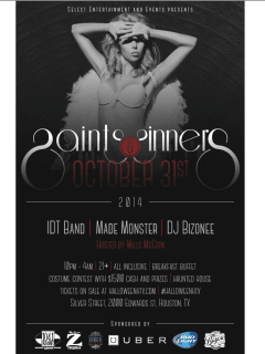 "HalloweenHTX - Saints and Sinners" presented by Select Entertainment and Events