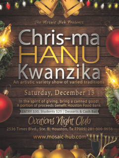 The Mosaic Hub presents "Chris-ma-Hanu-Kwanzika"