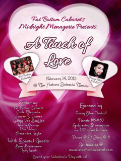 Fat Bottom Cabaret's Midnight Menagerie_A Touch of Love_Valentine's Day_2015