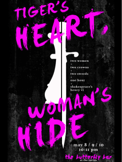 Tiger's Heart, Woman's Hide_The Vortex_Stephanie Donowho_Nell McKeown_2015