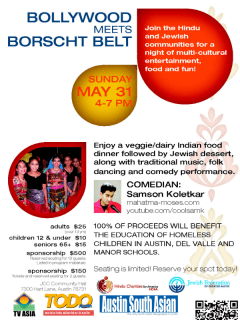 Bollywood Meets Borscht Belt_Hindu Charities for America_2015
