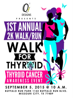 Qi2 Designs 2K Walk for Thyroid