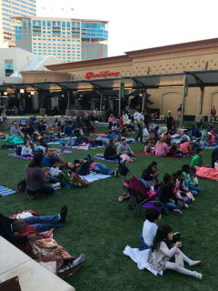 Family movie night at Memorial City Square