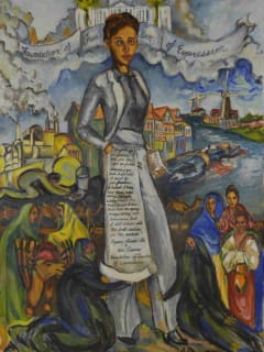 Holocaust Museum Houston presents "Human Rights Art" opening day