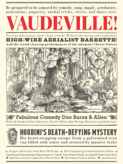 "Vaudeville!" Exhibition Tour