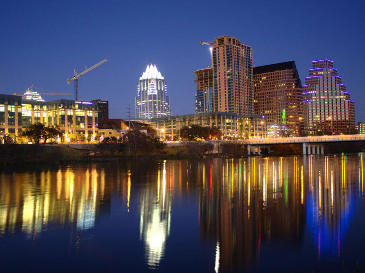 Austin skyline city buildings