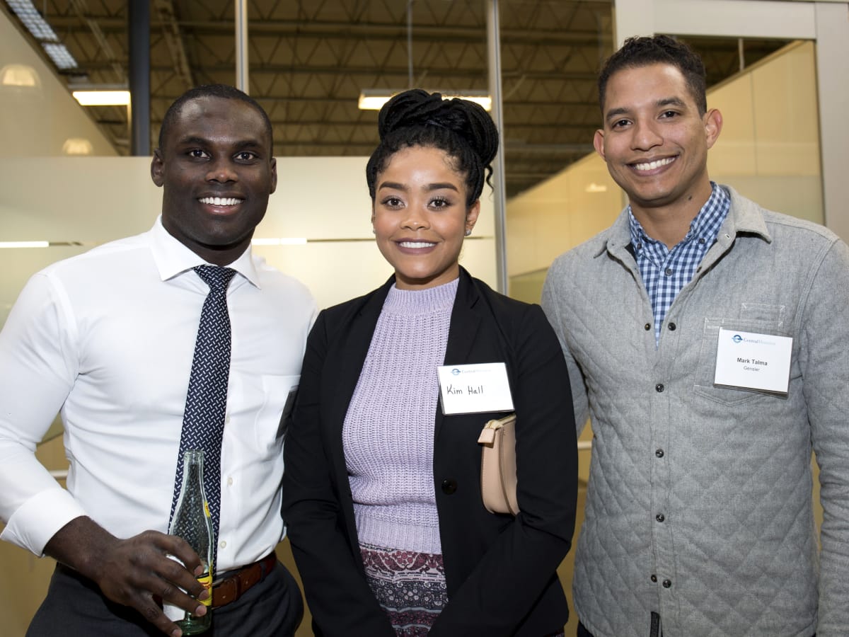 Houston, CHIME YP event at Headquarters, March 2017, Tolu Akindele, Kim Hall, Mark Talma