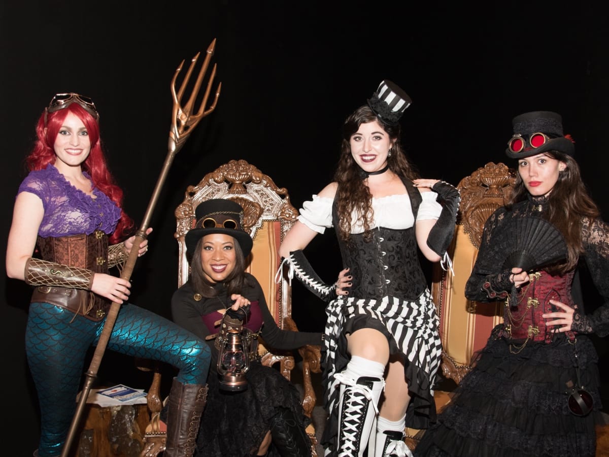 Health Museum Steampunk gala, Natalie Cardona, Lori Michelle, Amanda Marie Parker, Christina Nelly