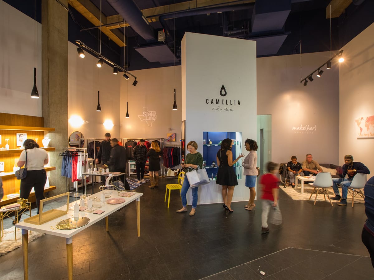 make(her) pop-up shop in GreenStreet