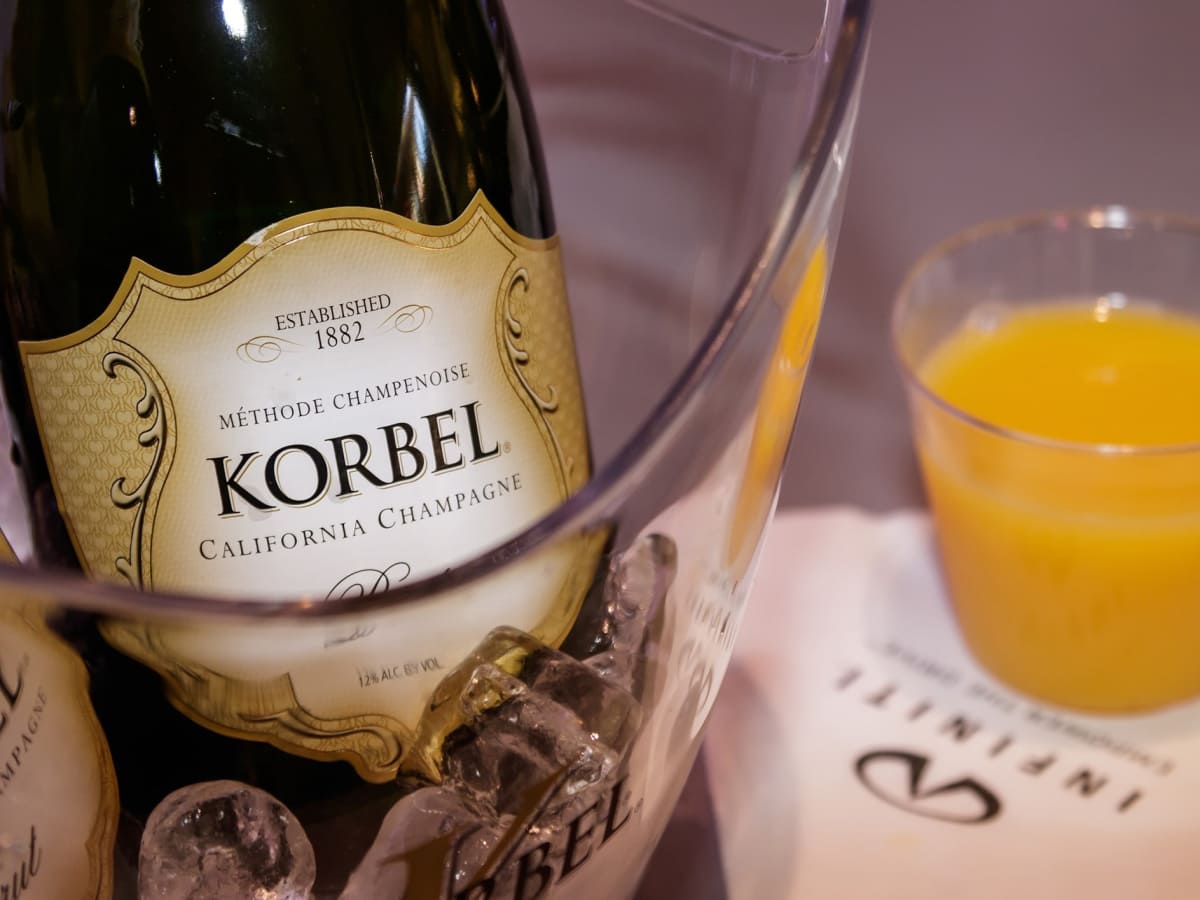 Korbel, mimosa, 2017 CultureMap Dallas Holiday Pop-up