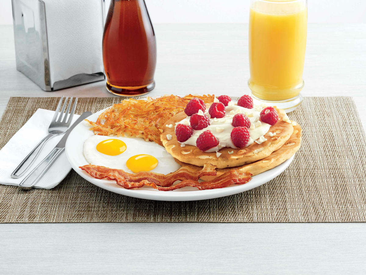 drive thru gourmet a dilly dilly dennys pancake breakfast denny s christmas day