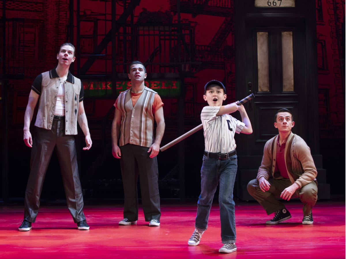 The Broadway cast of A Bronx Tale