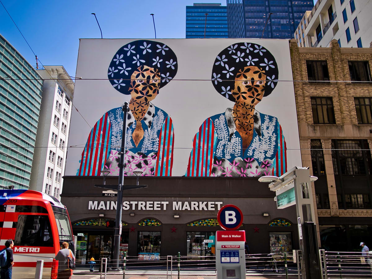 Main St. Sq. Art Blocks: Twins by Jasmine Zelaya