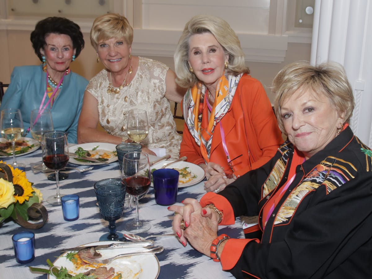 Texas Women for the Arts, Linda Gibbons (Dallas), FW Mayor Betsy Price, Sharon McCullough (Dallas), and Patsy Donosky (Dallas) at National Cowgirl Museum