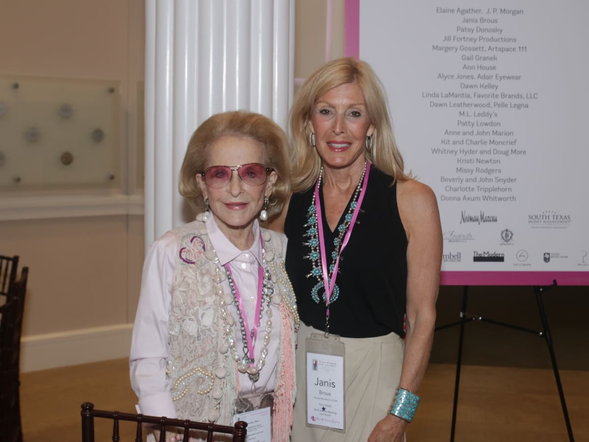 Texas Women for the Arts, Nancy Dedman (Dallas) and Janis Brous (TWA Annual Meeting Co-Chair, Fort Worth)