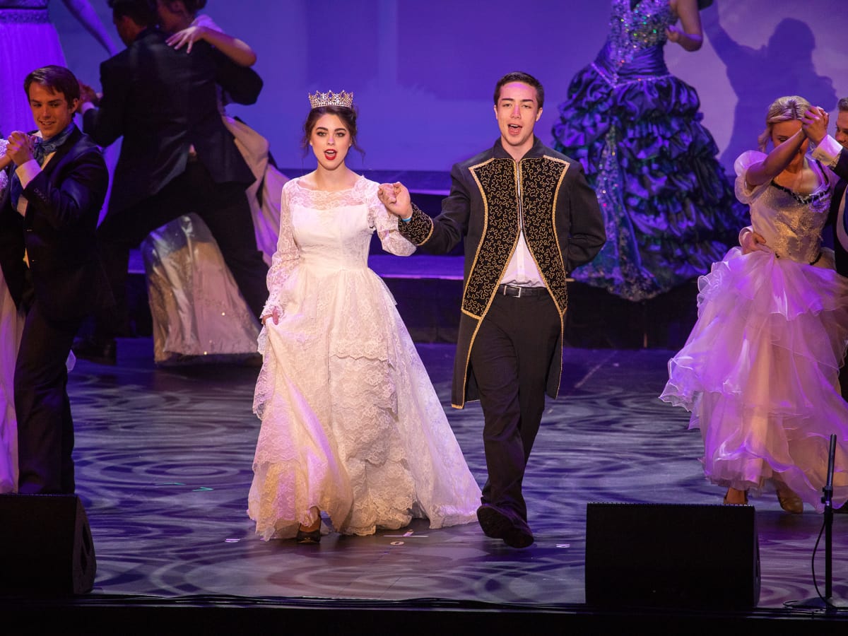 Sierra Roberson, Noah Aguilar and the Company of Frenship High School’s Cinderella