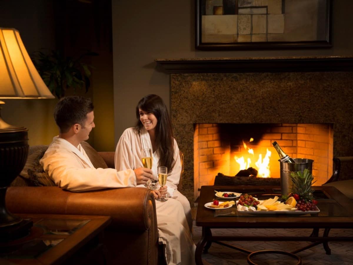 Woodlands Resort couple in spa lounge