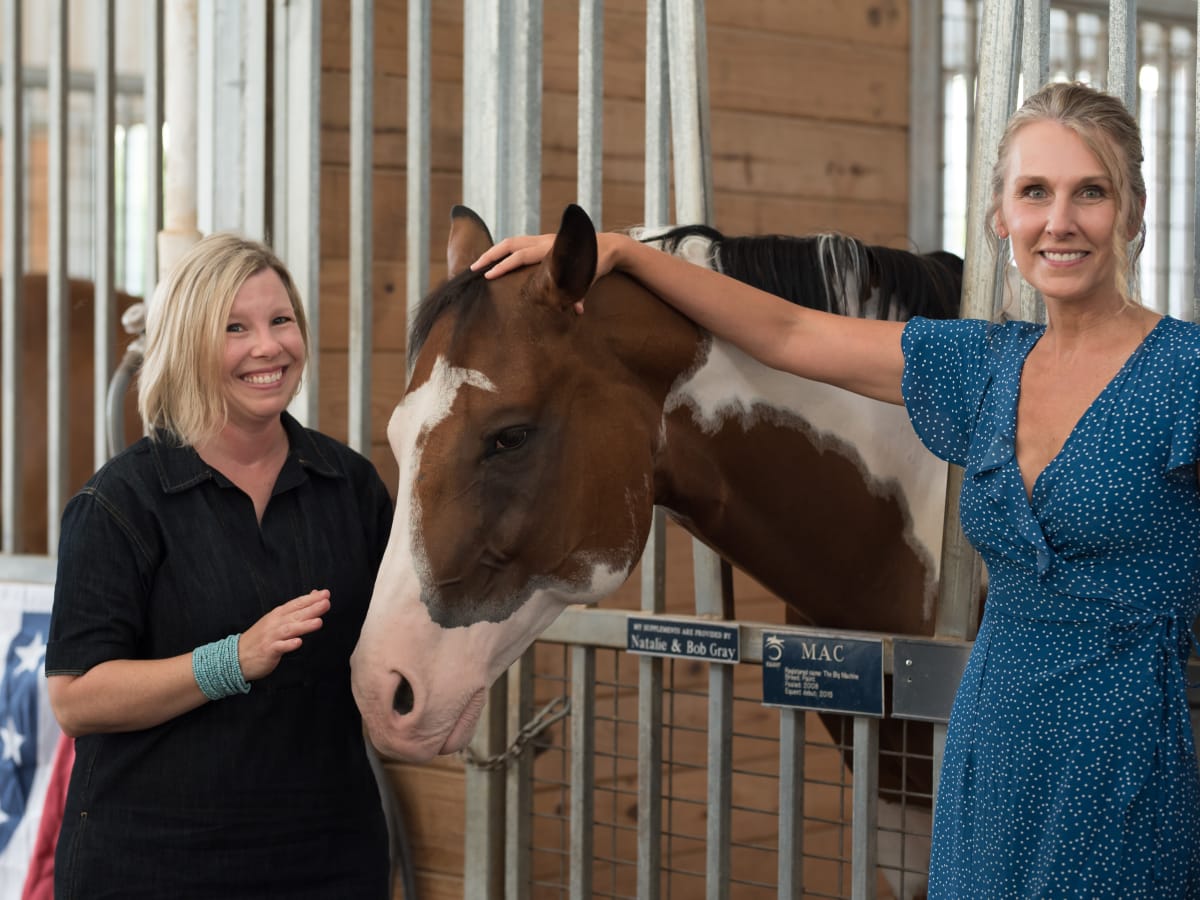 Tami Wadlington, Carolyn Anderson, Equest Boots and Salutes