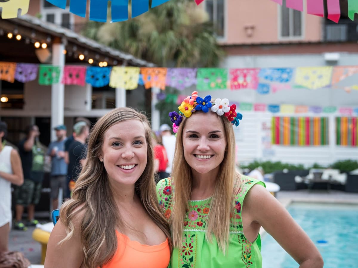 Caroline March, Allison DeLoach, BvB pool party