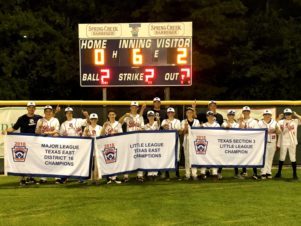 Post Oak Little League team banner