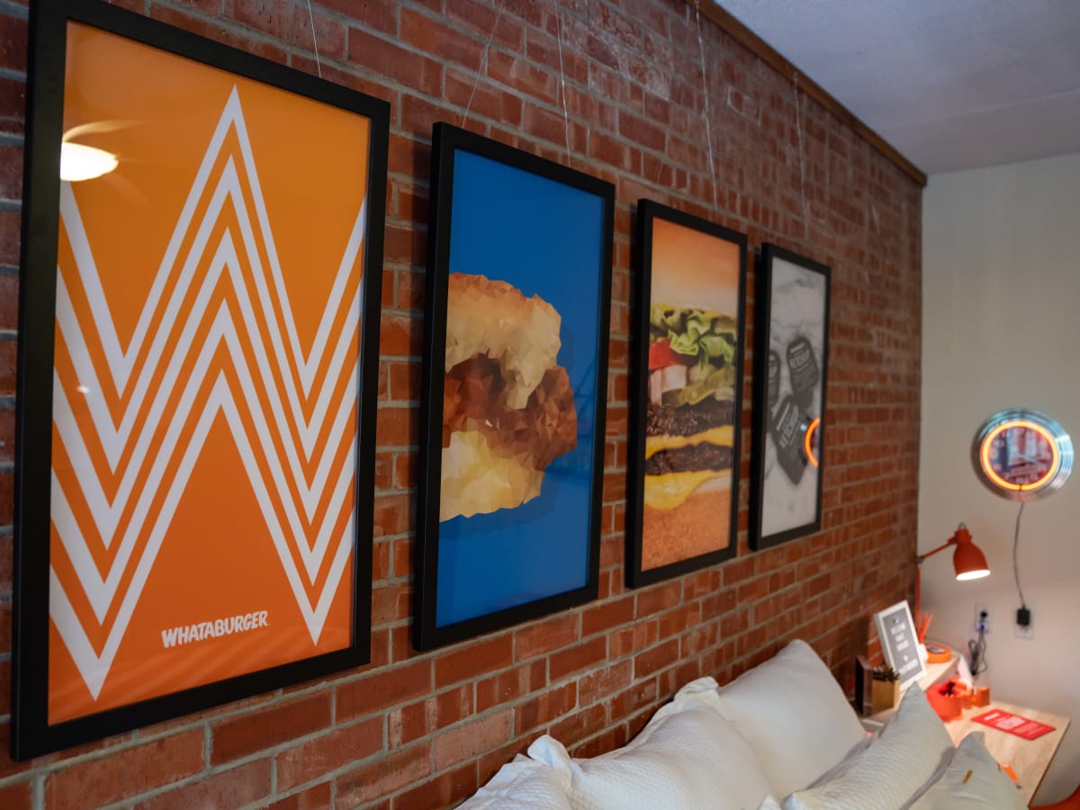 Whataburger dorm room art