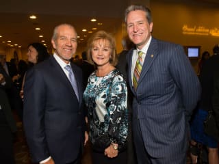 Jim and Becky Lozier with John Gibson