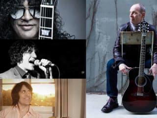 collage for SXSW Jimi Hendrix Celebration with Slash, Wayne Kramer, Rusty Anderson and Jesse Malin