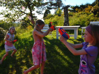 Water gun fight