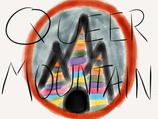 logo for Greetings from Queer Mountain