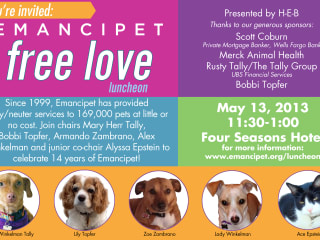 Emancipet Free Love Luncheon May 2013