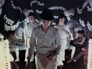 Malcolm McDowell in Stanley Kubrick's A Clockwork Orange