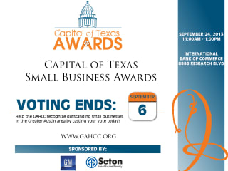 Capital of Texas Awards 2013 flyer