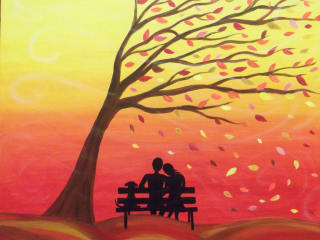 Pinot's Palette "Breezy Fall" painting