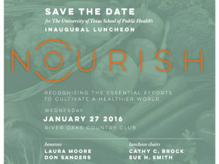UTHealth School of Public Health Nourish Luncheon 2016