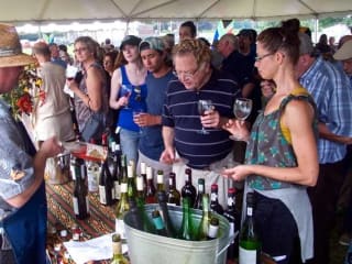 people during a wine tasting