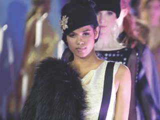 runway model for Full Tilt Fashion Show at Blu at the W for F1