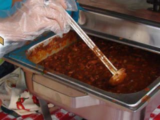 pot of chili at Lone Star Veggie Chili Cookoff Championship