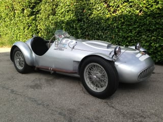 vintage sports racing car Tazio Nuvolari's 1950 Race Cistalia Abarth 204a