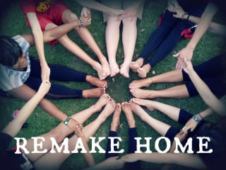 youth sitting in circle for Youth Taking Flight's Remake Home