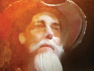 painting of Don Quixote for Long Center's Man of La Mancha