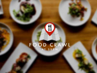 table with food for Food Crawl at SXSW 2014